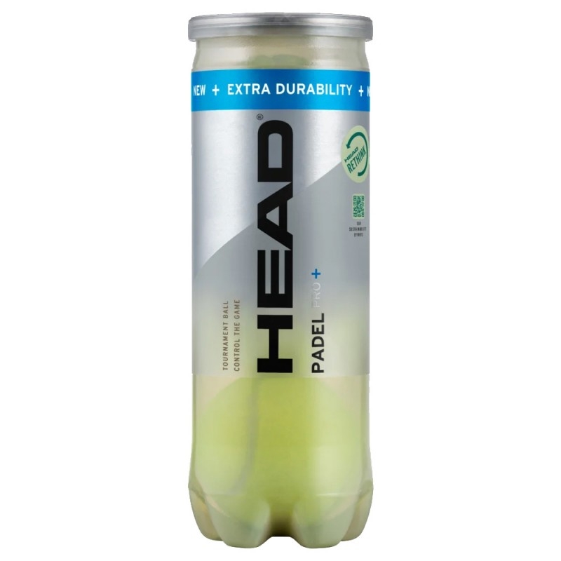 PACK 2 BOTES DE 3 PELOTAS HEAD PADEL PRO